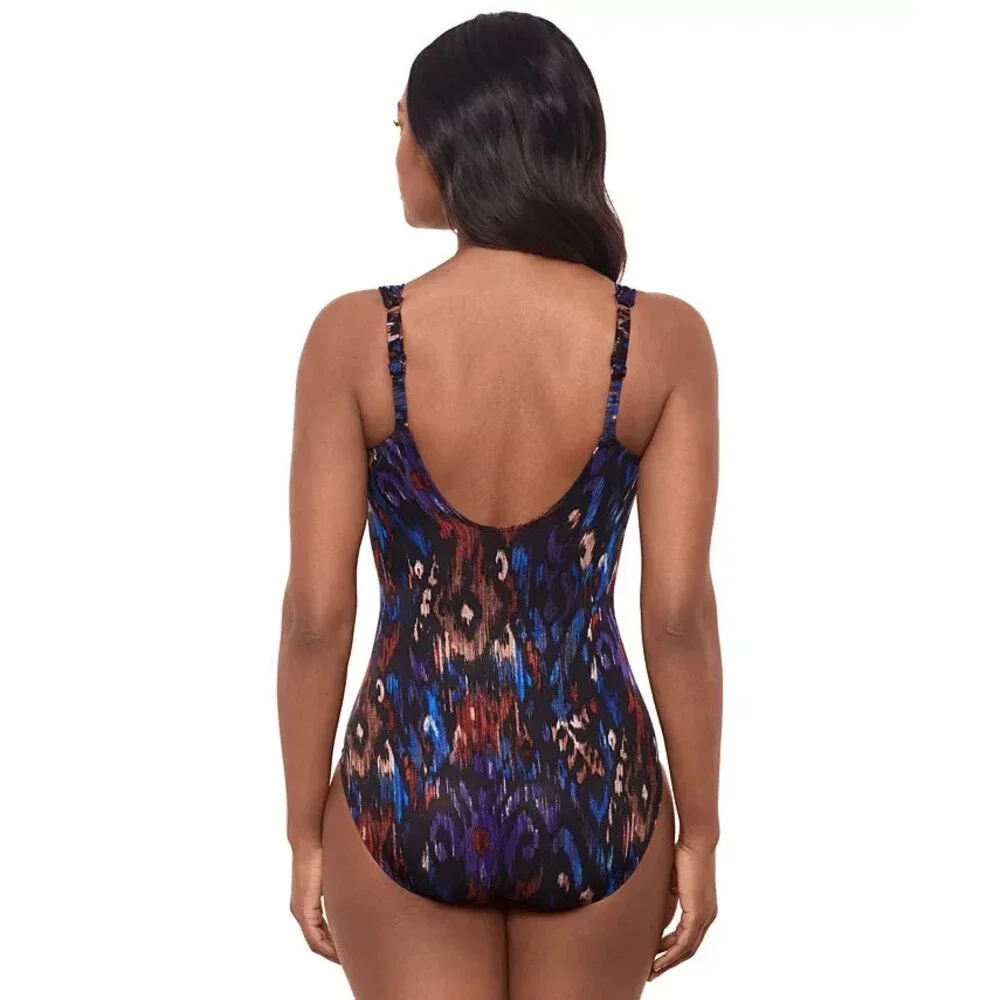 Miraclesuit Womens Tapiz Siren Underwired One-Piece Swimsuit Tapiz
